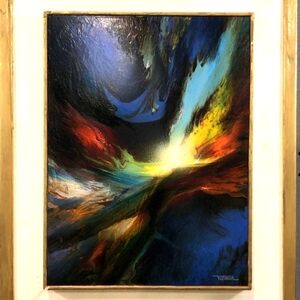Abstract Original Painting with Vibrant Colors
